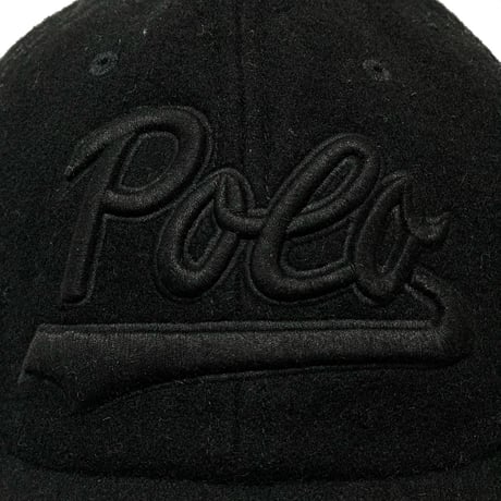 POLO RALPHLAUREN　"SCRIPT LOGO" MELTON BASEBALL CAP