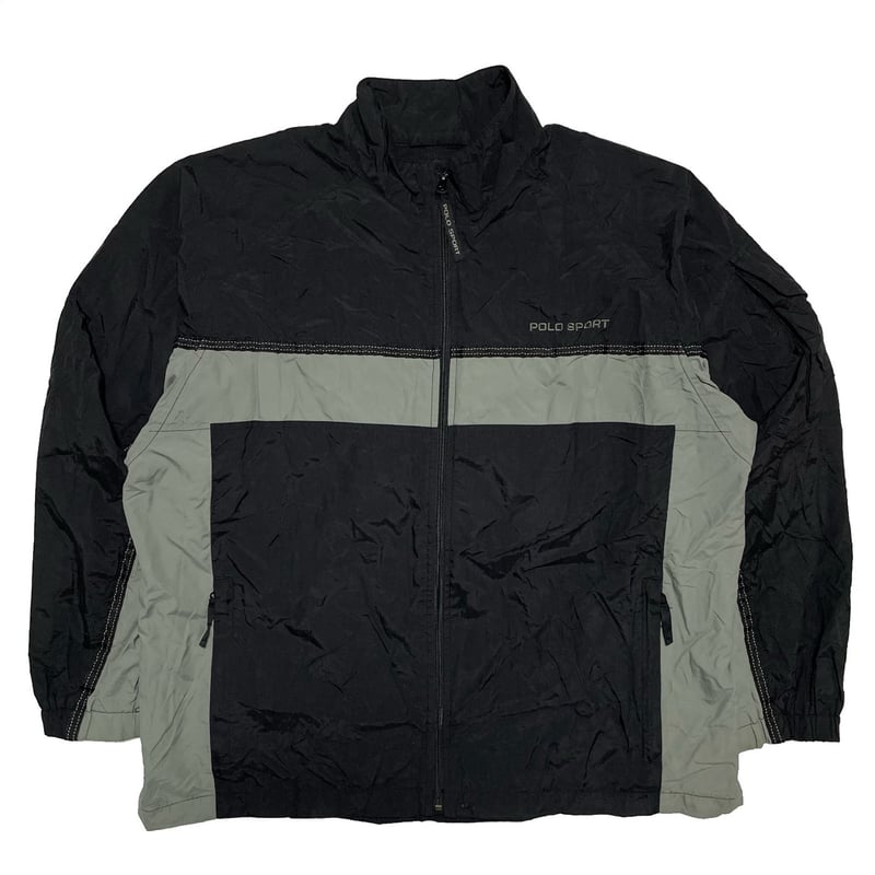 POLO SPORT ブラックナイロンジャケット 90's POLO SPORT ナイロンジャケット - used&vintage box Hi-smile