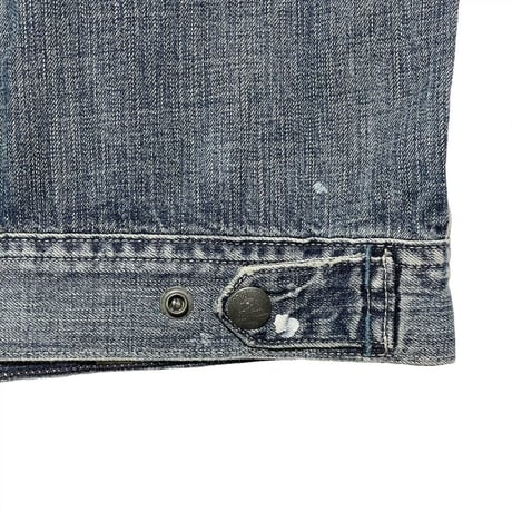 RRL RALPHLAUREN　"DISTRESSED INDIGO PAINT SPLATTER" DENIM JACKET