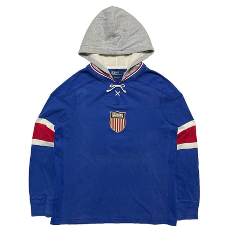 POLO RALPHLAUREN　"HOOD CUSTOM" RUGBY SHIRT