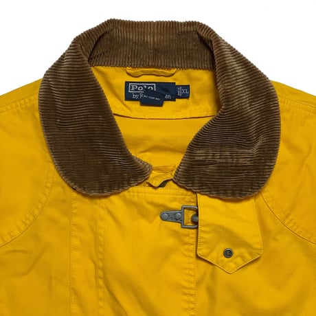 POLO RALPHLAUREN　"SUEDE LEATHER" FIREMAN JACKET (90's VINTAGE)