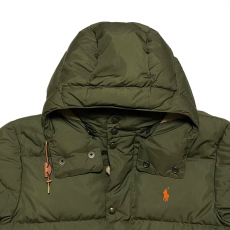 POLO RALPHLAUREN　"DETACHABLE HOOD" DOWN JACKET