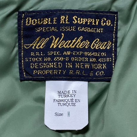 RRL RALPHLAUREN　"LAMB LEATHER" QUILTING VEST