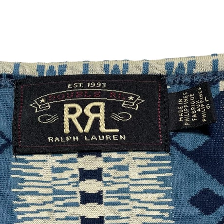 RRL RALPHLAUREN　"NATIVE" HENLEY NECK S/S TEE