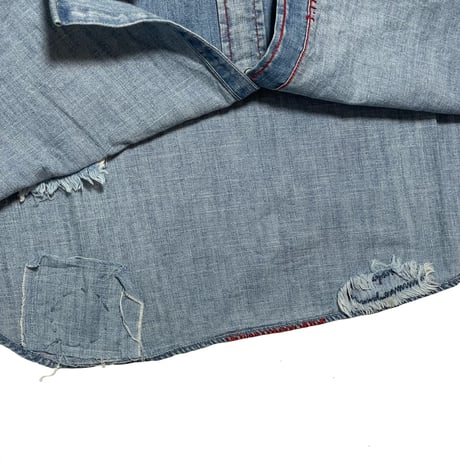 POLO RALPHLAUREN　"EMBROIDERY" CHAMBRAY SHIRT