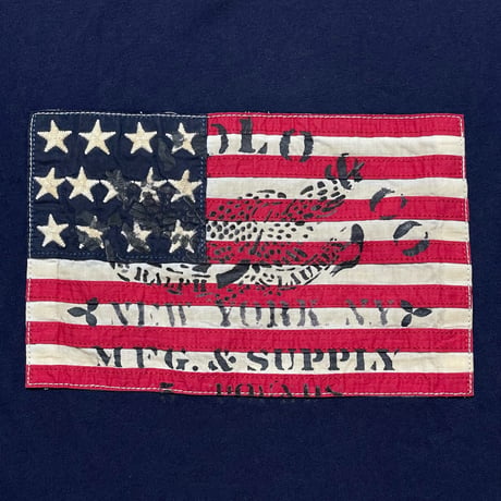 POLO RALPHLAUREN　 "USA FLAG" S/S SHIRT (NAVY)
