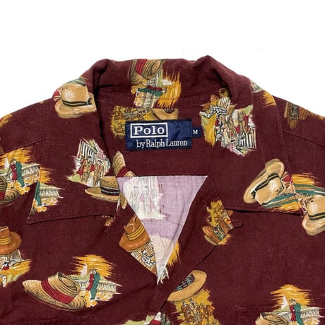 POLO RALPHLAUREN　"STRAW HAT" ALOHA SHIRT