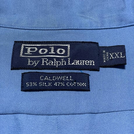 POLO RALPHLAUREN　"CALDWELL" OPEN COLLAR SHIRT