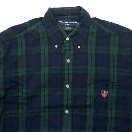 RALPHLAUREN GOLF　"BLACK WATCH" BUTTON DOWN SHIRT