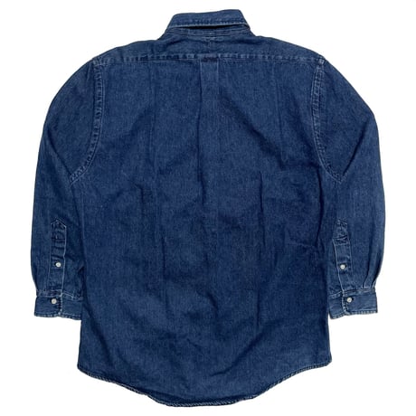 POLO COUNTRY RALPHLAUREN　 "COTTON 100%" DENIM BUTTONDOWN SHIRT