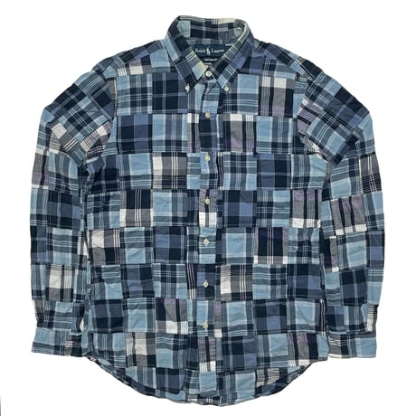 RALPHLAUREN　"PATCH WORK" BUTTONDOWN SHIRT