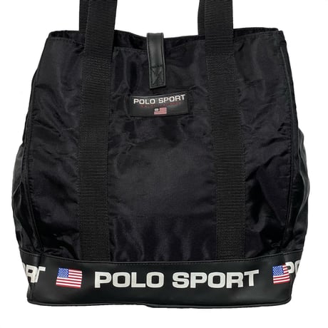 POLO SPORT RALPHLAUREN　 "90s VINTAGE" SPORT TOTEBAG (BLACK)
