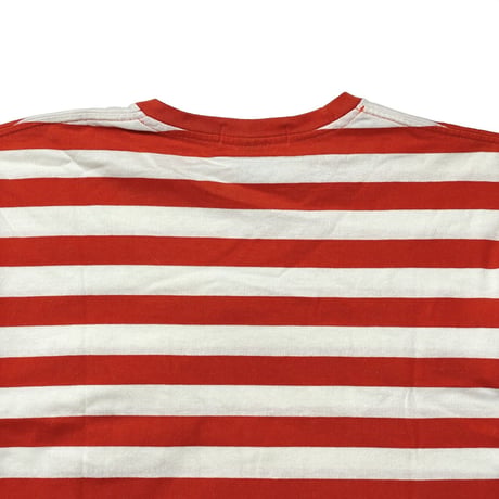 POLO RALPHLAUREN　"MADE IN USA" HORIZONTAL STRIPES POCKET S/S Tee