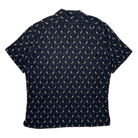 POLO RALPHLAUREN　"FLAMINGO" OPEN COLLAR SHIRT