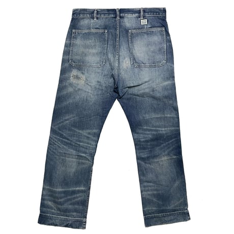 POLO RALPHLAUREN　"RIPPED" DENIM PANTS