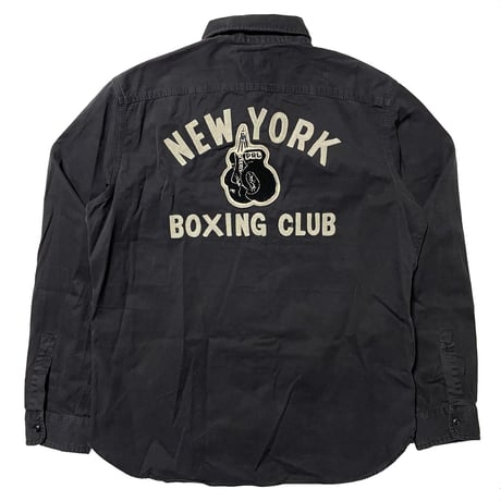 POLO RALPHLAUREN　"NEW YORK BOXING CLUB" WORK SHIRT (1st-M)