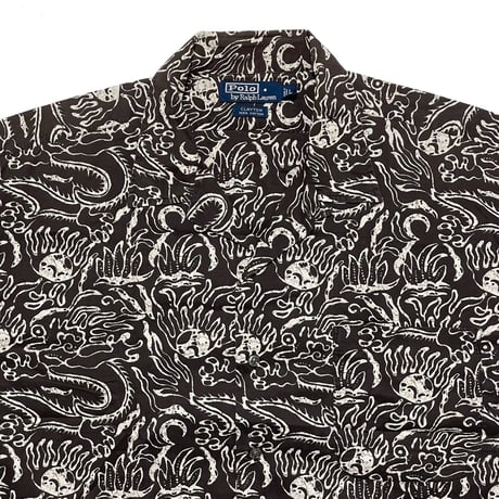 POLO RALPHLAUREN　 "CLAYTON" OPEN COLLAR SHIRT