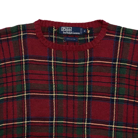 POLO RALPHLAUREN　"TARTAN CHECK" SWEATER