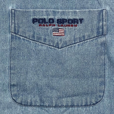 POLO SPORT RALPHLAUREN　"LOGO EMBROIDERY" CHAMBRAY SHIRT