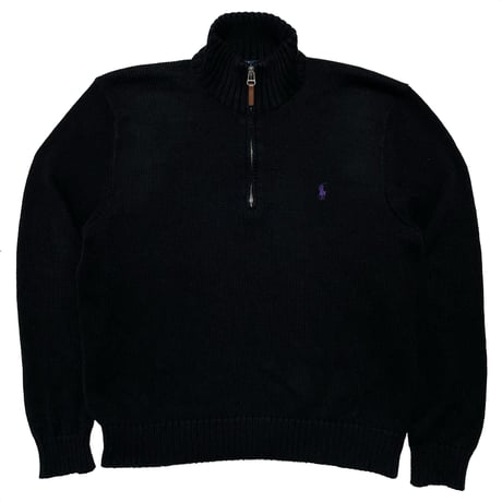 POLO RALPHLAUREN　"PIMA COTTON" ZIP SWEATER