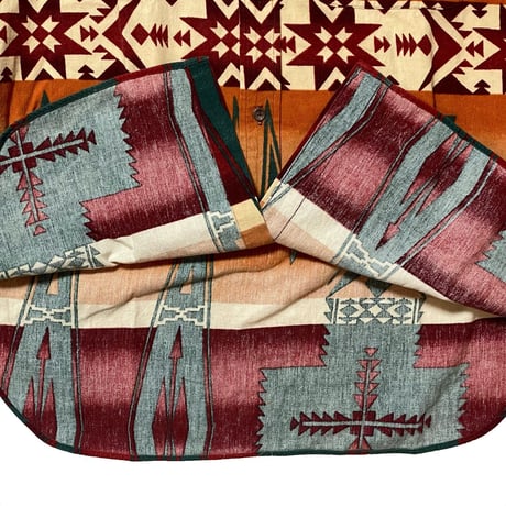 RALPHLAUREN　"NATIVE PATTERN" DOUBLE POCKET SHIRT