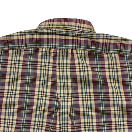 RALPHLAUREN　"CHECKED" BUTTONDOWN SHIRT
