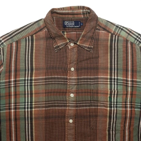 POLO RALPHLAUREN　"CHECK" FLANNEL SHIRT