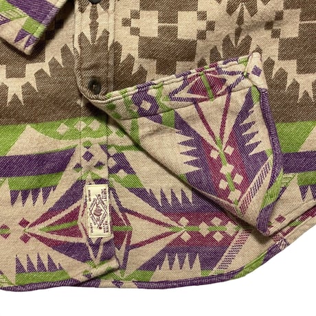 POLO RALPHLAUREN　"INDIAN PATTERN" FLANNEL SHIRT