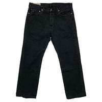 POLO RALPHLAUREN　 "650 STRAIGHT" BLACK DENIM PANTS