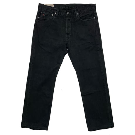 POLO RALPHLAUREN　 "650 STRAIGHT" BLACK DENIM PANTS