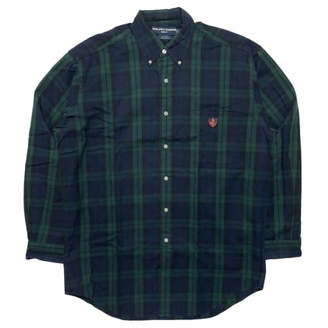 RALPHLAUREN GOLF　"BLACK WATCH" BUTTON DOWN SHIRT