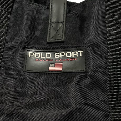 POLO SPORT RALPHLAUREN　 "90s VINTAGE" SPORT TOTEBAG (BLACK)