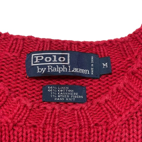POLO RALPHLAUREN　"HANDKNIT" POLO BEAR SWEATER