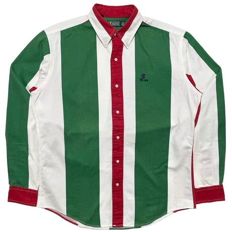 POLO RALPHLAUREN　"STRIPED" BUTTON DOWN SHIRT