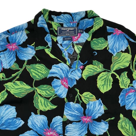 POLO SPORT RALPHLAUREN　"FLOWER PATTERN" ALOHA SHIRT