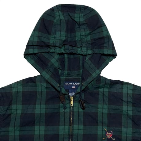 POLO SPORT RALPHLAUREN　"BLACK WATCH" HOODIE SWING TOP