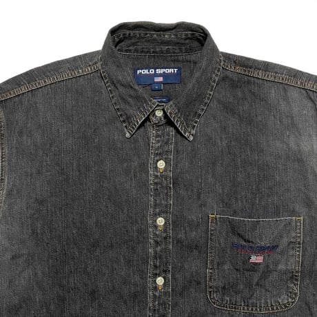 POLO SPORT RALPHLAUREN　"BLACK" DENIM SHIRT