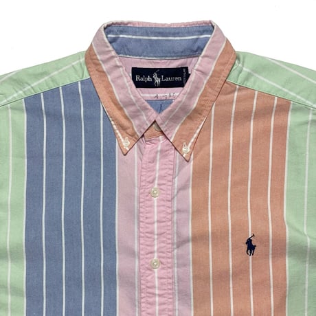 RALPHLAUREN　"PASTEL STRIPE" S/S SHIRT