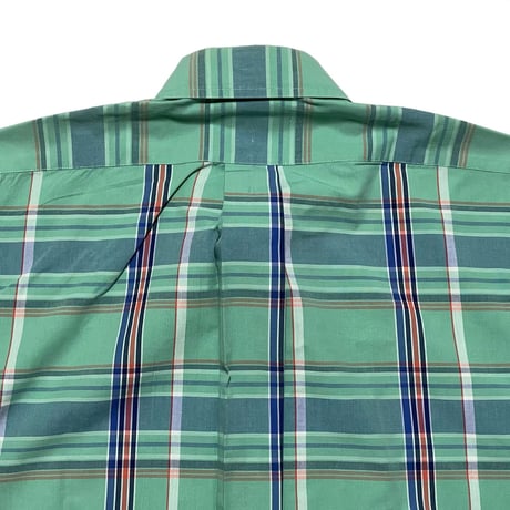 POLO RALPHLAUREN　"MADRAS CHECK" BUTTON DOWN SHIRT