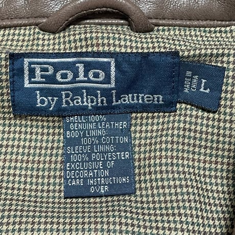 POLO RALPHLAUREN　"LEATHER" SWING TOP JACKET