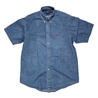 POLO RALPHLAUREN　"DENIM BOTTON DOWN SHIRT" S/S SHIRT