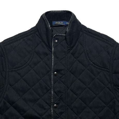 POLO RALPHLAUREN　"LEATHER PATCH" QUILTING JACKET