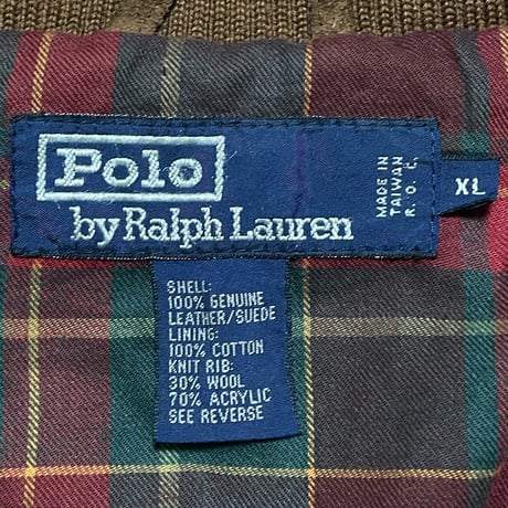 POLO RALPHLAUREN　"SUEDE LETHER" SWING TOP