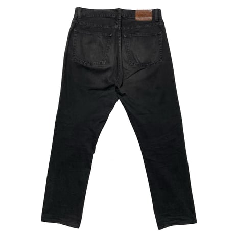 POLO RALPHLAUREN　"LEATHER TAG" BLACK DENIM