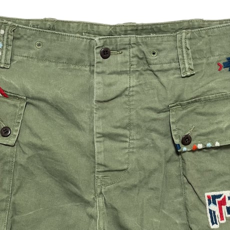 POLO RALPHLAUREN　"NATIVE EMBROIDERY" CARGO SHORTS