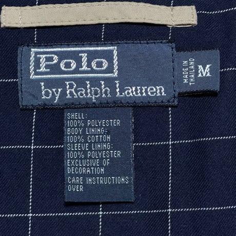 POLO RALPHLAUREN　"CHECK LINING" SWING TOP JACKET