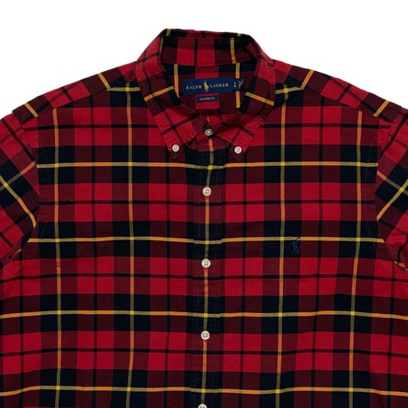 RALPHLAUREN　"BUTTONDOWN SHIRT" FLANNEL SHIRT