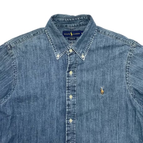 RALPHLAUREN　"CHAMBRAY" BUTTONDOWN SHIRT