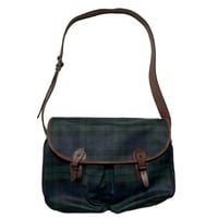 POLO RALPHLAUREN　"BLACK WATCH" LEATHER CROSS BAG