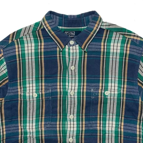 POLO RALPHLAUREN　"CHECK" FLANNEL SHIRT